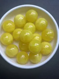 天然琥珀蜜蜡散珠 白花蜡A228 18MM 1颗（赠弹力绳）