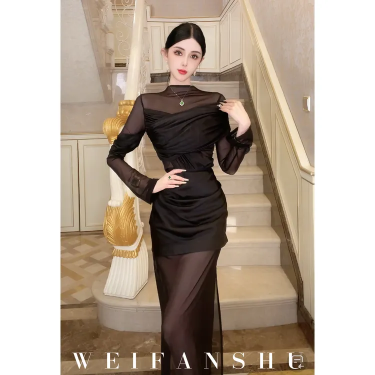 WEIFANSHU/魏凡舒【暗夜幻影】套装上衣&半裙