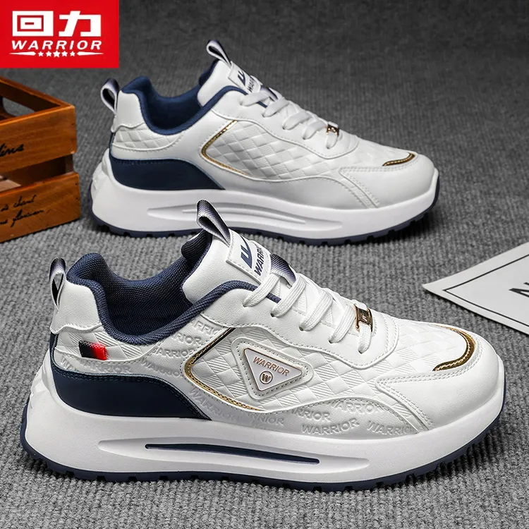 回力男鞋2025冬季新款皮面轻奢休闲软底增高运动鞋百搭潮流阿甘鞋