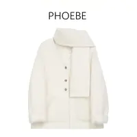 【伯明瀚初雪】PHOEBE叶姐 秋冬拉绒设计大衣HF5100375A