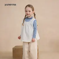 允儿妈女童春夏薄款韩系背心宝宝幼儿园春季洋气马甲儿童百搭上衣