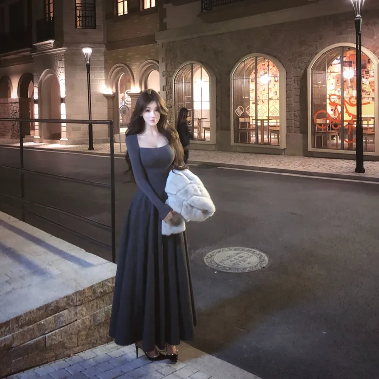 WW定制「素简主义」显瘦简约高级网红气质法式小众设计上衣半裙套装