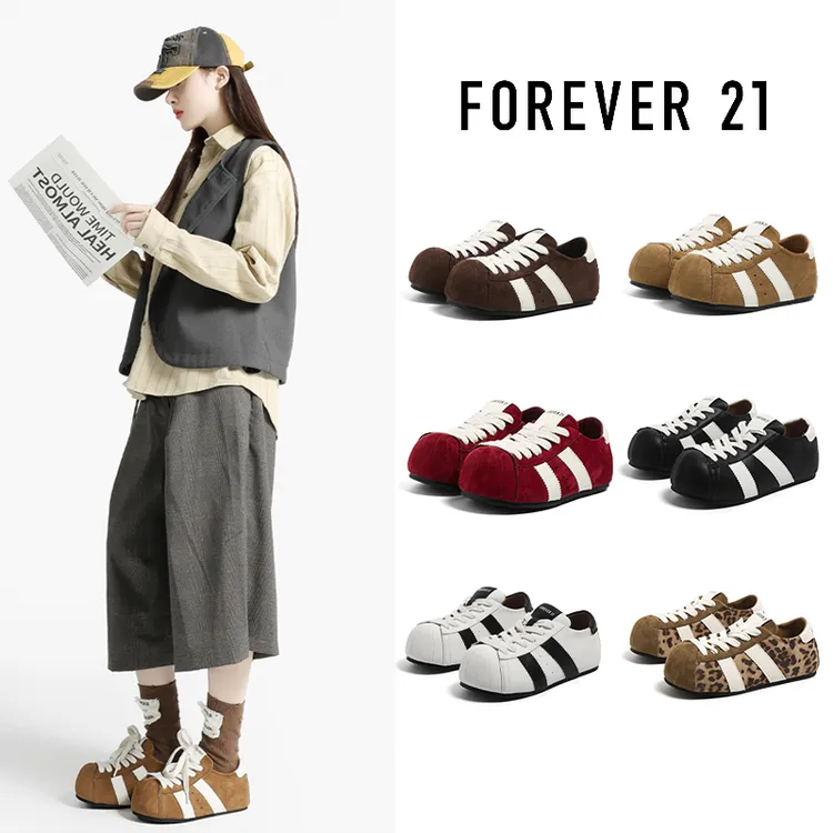 双十一好物F21丑萌大头鞋秋季2025新款增高女轻便时尚休闲德训鞋