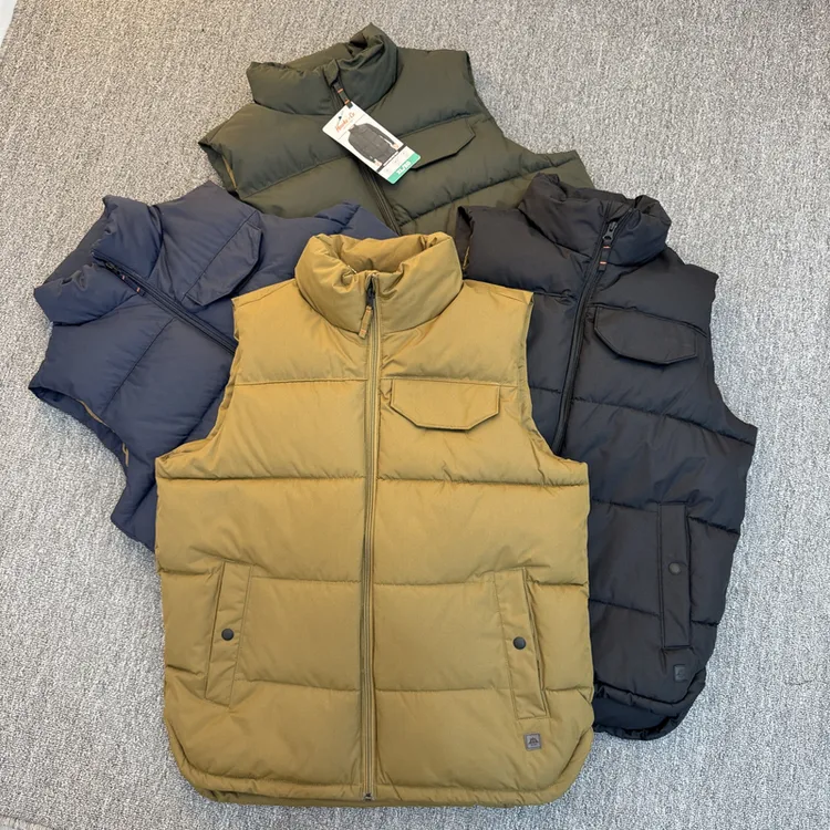 出口老美防水机能户外加厚立领加棉休闲纯色百搭舒适马甲