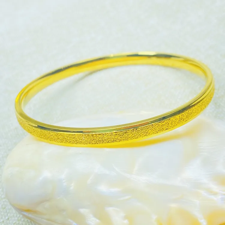   HG0140黄色拉丝细闭口手镯多样性发货45161