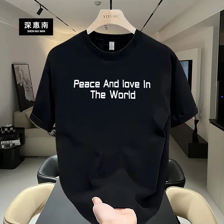 雷顿卡斯美式痞帅重磅短袖T恤青年男女百搭款夏季ins潮牌圆领上衣