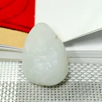 【师老师督造0905-18】18.5g和田玉弥勒吊坠26*27*13mm
