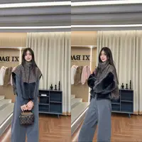 PINSHANGXIBAO/品尚喜宝冬季女皮毛一体鹅绒两穿可拆卸外套 85720