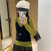 Beauty@5556 六个吃草 韩系早秋修身显瘦 真两件套 9-11
