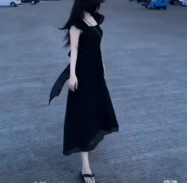 新款气质时尚洋气韩版连衣裙1976