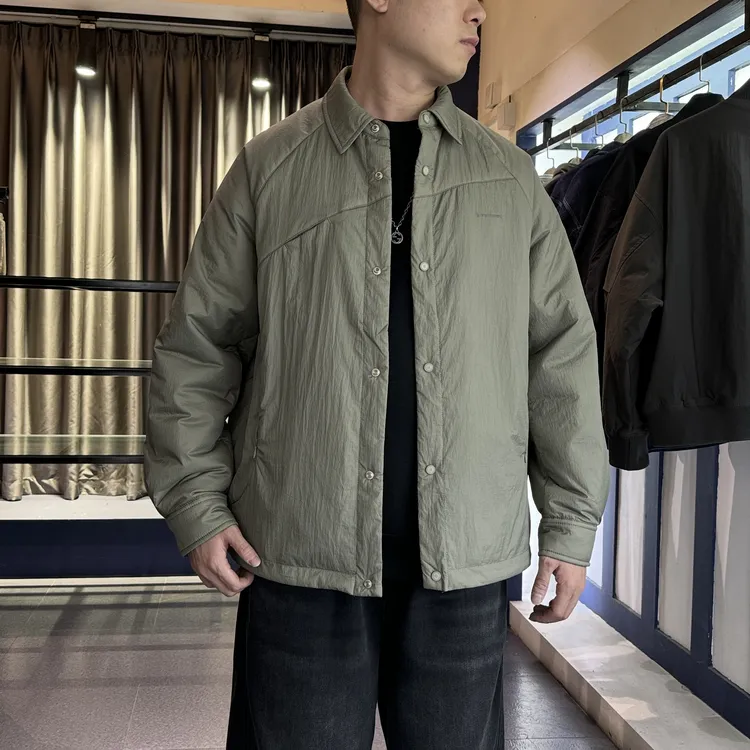 KP-X轻暖棉服户外特氟龙三防翻领夹克秋冬保暖百搭休闲男衬衣外套