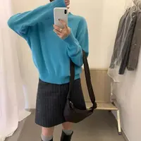 早秋穿搭简约百搭基础款圆领针织衫套头毛衣女上衣-5310