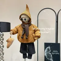 【小米范er】2025秋冬新款加绒棉服外套韩版男童痞帅韩系童装AT9805