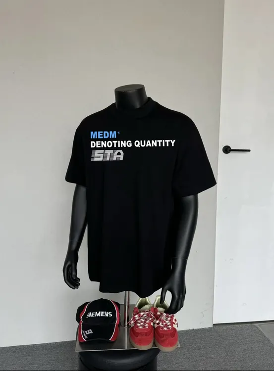 STA.MEDM重磅Daily美式复古趣味黑体标语潮牌280G无性别宽松短袖