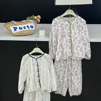 leomama儿童睡衣春秋季长袖纯棉中大童2025新款全棉女童家居服