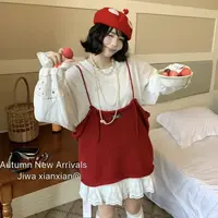 秋季新款纯色百搭针织吊带背心女时尚百搭