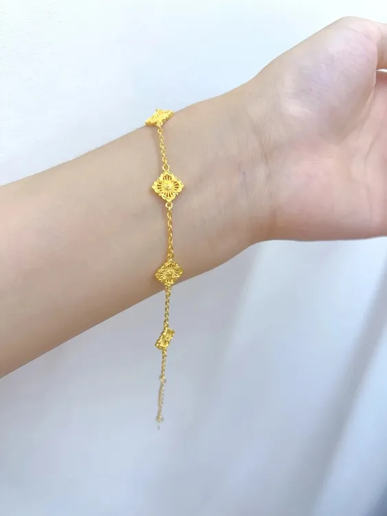 足银手链 足银手链布家时尚百搭经典气质轻精致奢轻奢美拉德配饰