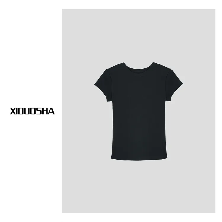 XIDUOSHA/喜朵莎原创设计款简约百搭光板T  XDS1556