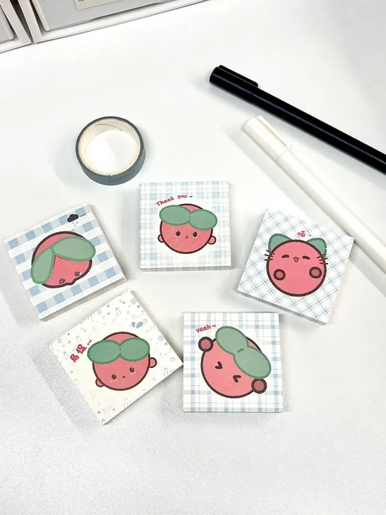 小情绪 5x5鼻嘎可爱风便签本可书写装饰手账DIY高颜值可撕笔记本