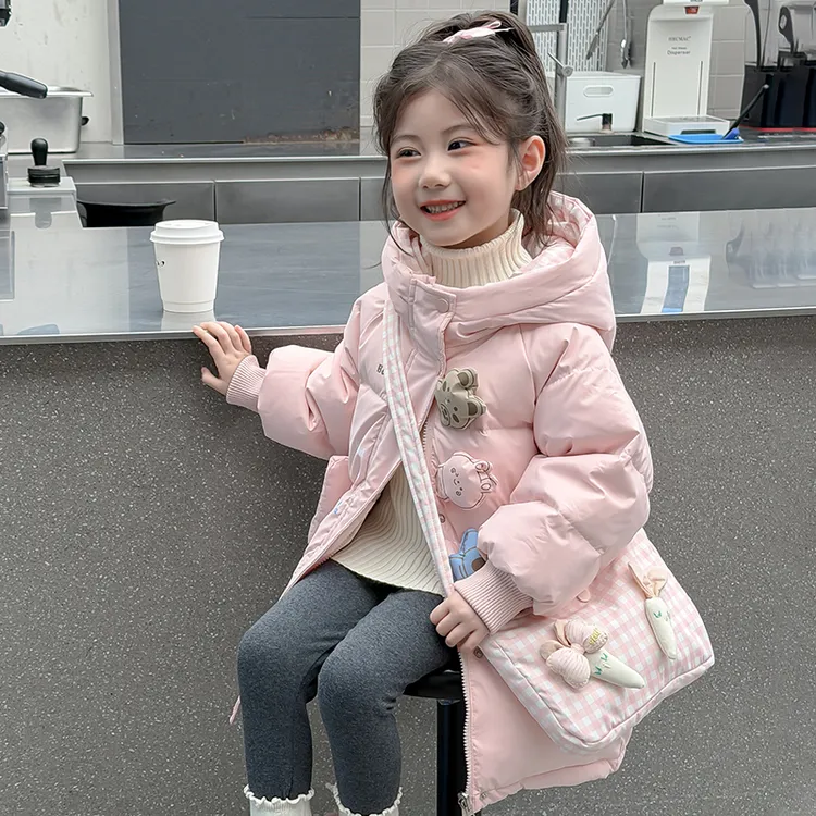 儿童棉衣冬季2025新款女童棉服洋气棉袄3岁冬装6加厚4双面穿5外套