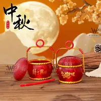 2025年潮汕中秋节新款蜡烛灯花篮灯防风蜡烛潮汕风赏月摆件蜡烛灯