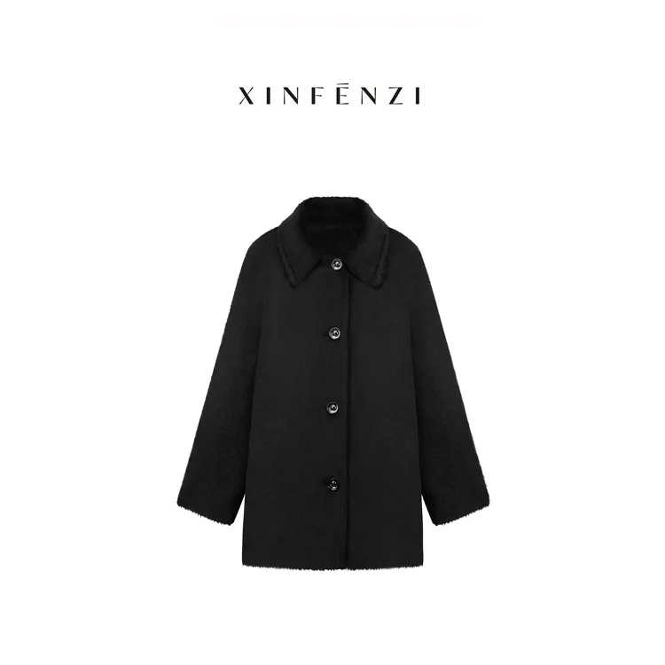【曼城短版】XINFENZI 镇店王炸ALPACA经典短大衣 WJK37739