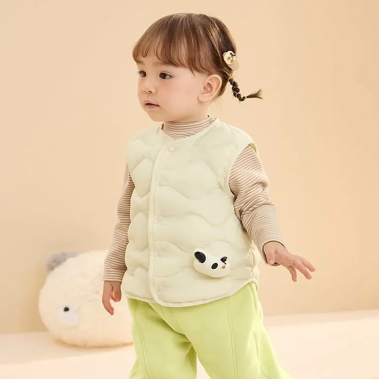 儿童轻薄羽绒马甲婴儿宝宝外穿背心秋冬新款童装男童女童内胆坎肩