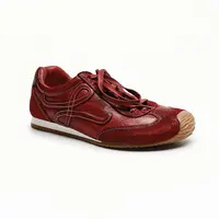 【kuurcce】复古水洗马皮女鞋歪头德训鞋休闲鞋女百搭经典运动鞋女