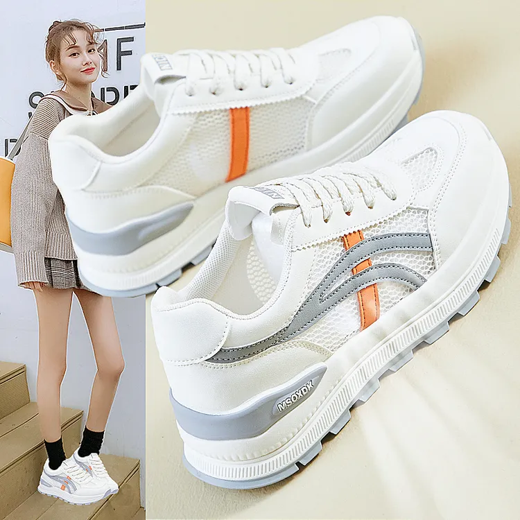 老爹鞋女2025新款爆款夏季女鞋百搭学生厚底休闲运动透气网面网鞋