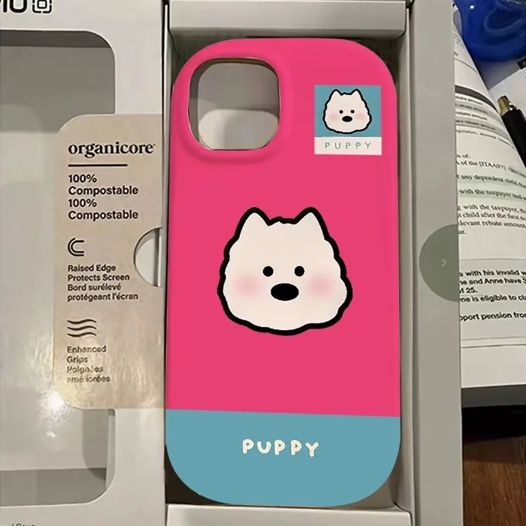 西高地小狗头像适用iphone16/15/14手机壳苹果17promax卡通12/11