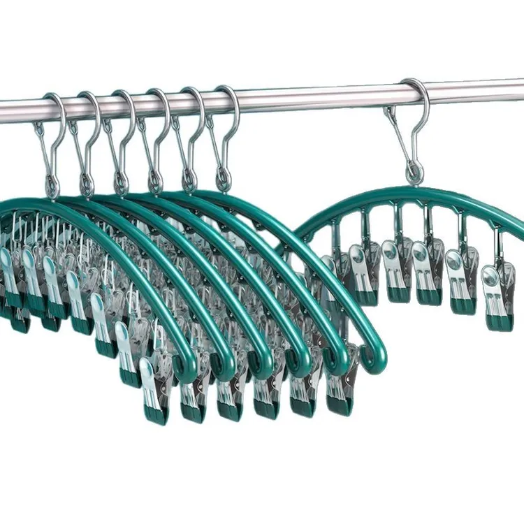 不锈钢袜子晾衣架多夹子防风挂袜子架多功能内衣裤晒袜子家用宿舍