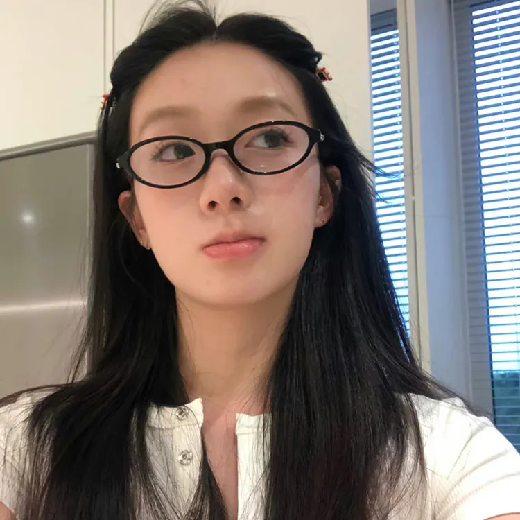 复古小框椭圆凹造型学生近视眼镜框女素颜神器小脸防蓝光平光眼镜