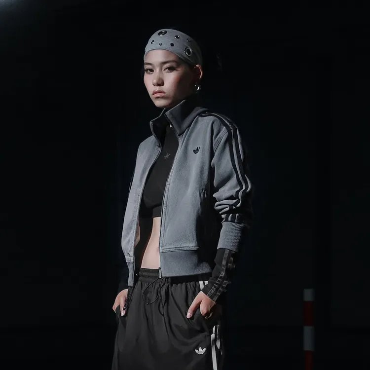 Adidas ADICOLOR DENIM TRACKTOP牛仔立领运动夹克外套  JY2564