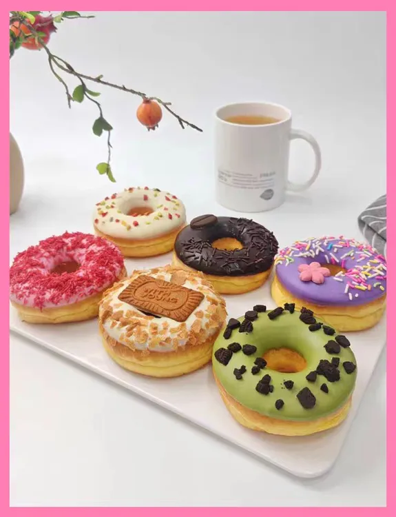 【啦滋多拿滋】手工制作多口味巧克力甜甜圈面包适合早餐下午茶零食