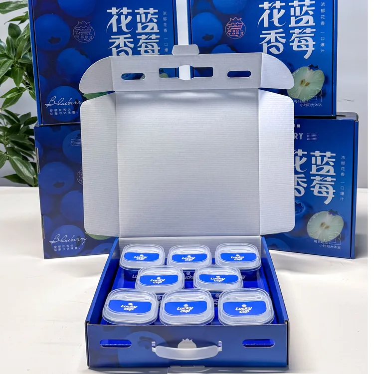 花香蓝莓瓦纸飞机盒