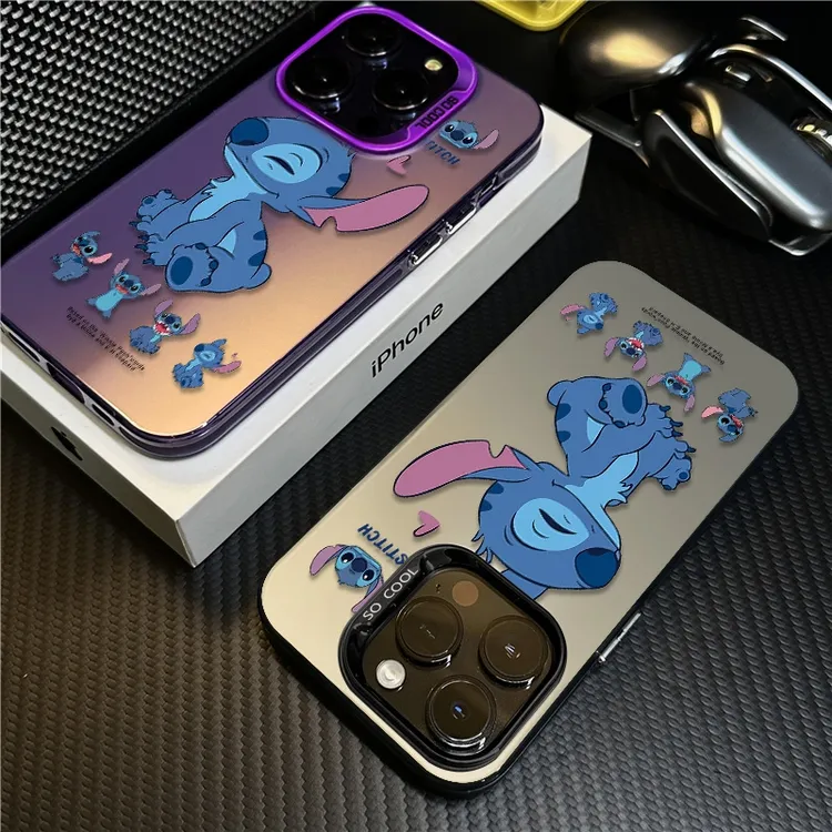 史迪仔适用苹果16promax手机壳iPhone15硅胶14保护套17新款12卡通