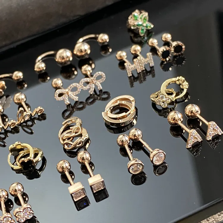 新品/双12/18k耳钉 耳圈 耳骨