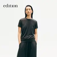【商场同款】edition2025冬季新款毛感针织短袖T恤#EBE4TEE003
