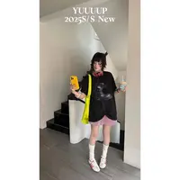 福（1yu625372#）FISH YU 大头靴印花！宽松休闲百搭短T恤 9-17