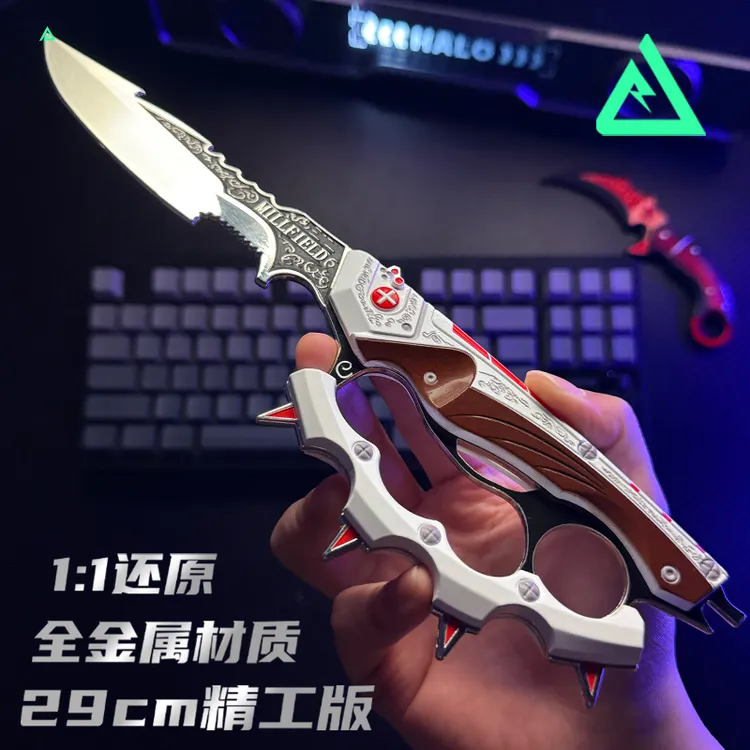 三角洲行动游戏模型近战信条全金属材质合金静态玩具模型未开刃