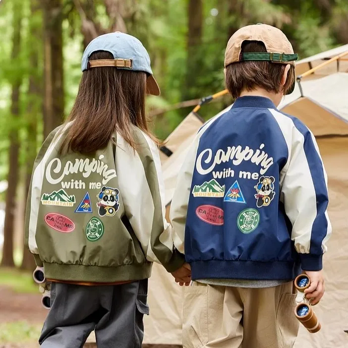 男童外套春秋款2025新款儿童棒球服小童春装薄款男孩夹克宝宝上衣