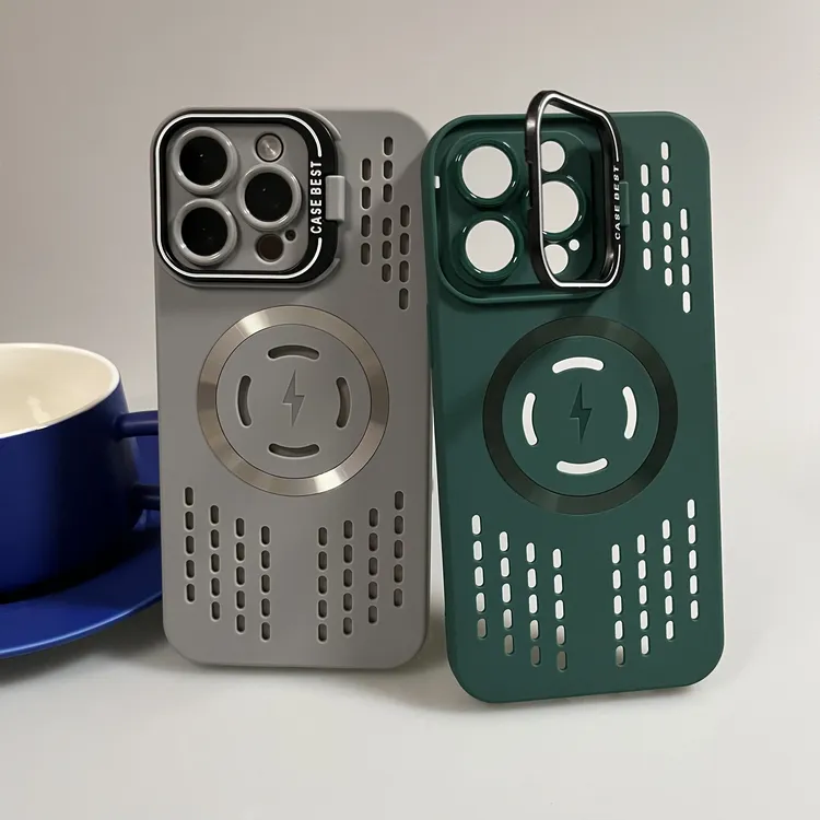 冰点硅胶散热适用苹果16promax手机壳iPhone15/14/13磁吸12防摔11