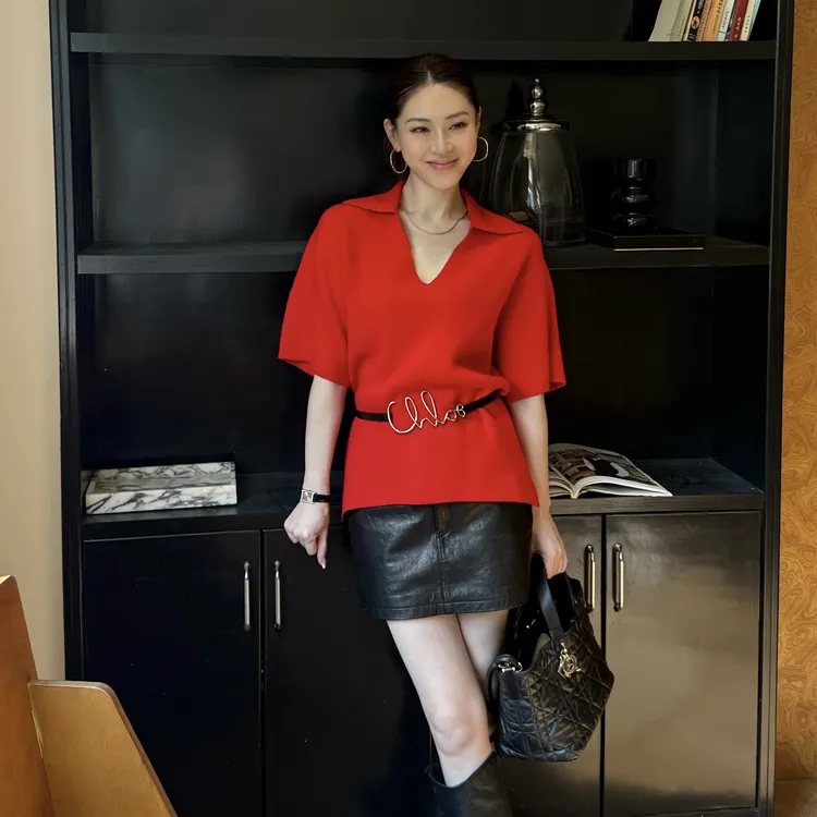 王嬛嬛MsLime25年新款【半织】100%绵羊毛休闲毛织上衣 HD2C0221