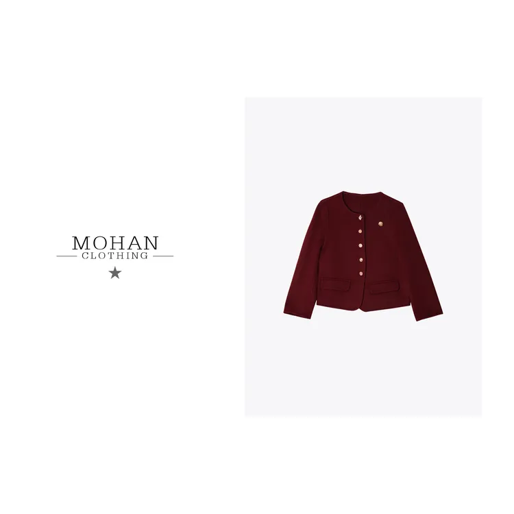 CLOTHING/墨含高奢潮流时尚气质经典百搭短款外套PHW88128