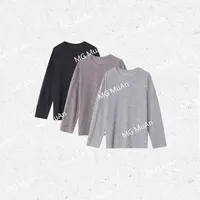 【雾霾打底】“周末系列”定制慵懒休闲亚麻长袖简约上衣女YJ-23527