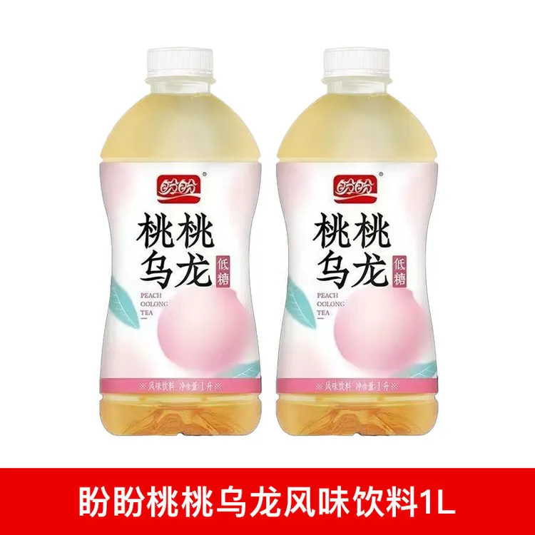 【5瓶】9月28号到期盼盼桃桃乌龙风味饮料1L装
