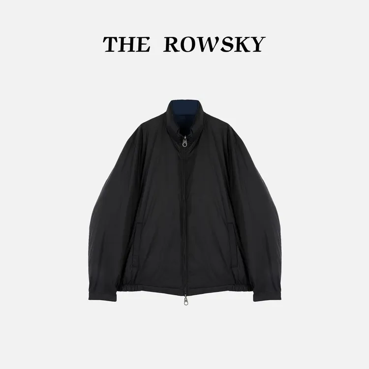 杨圣坤2025冬季新品男士简约百搭立领两面穿撞色鹅绒服SK2511204