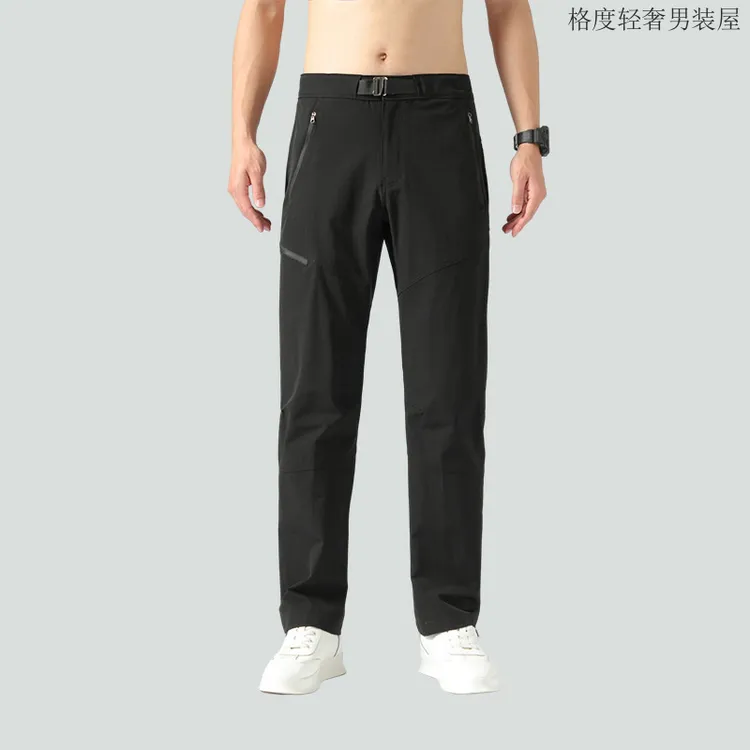休闲裤男款透气速干冲锋防风快干春夏户外运动速干裤男春秋薄款