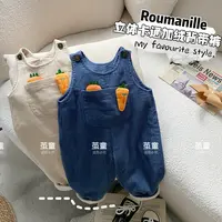 【麦麦妈】D111冬季小童立体卡通加绒背带裤新品男女宝宝保暖连体裤