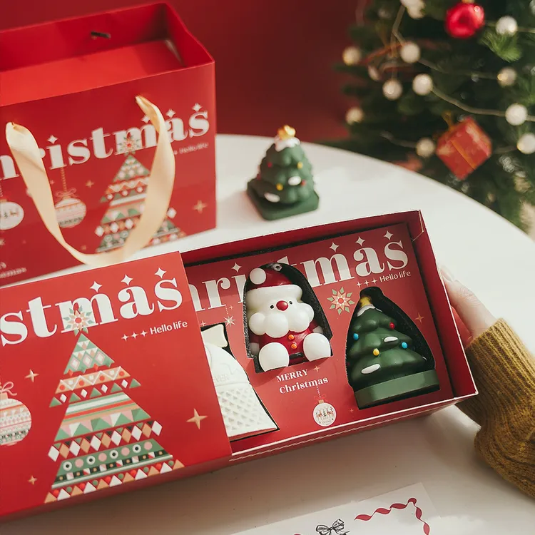 圣诞节礼盒香薰蜡烛ins风可爱装饰摆件香氛伴手礼送女生圣诞礼物
